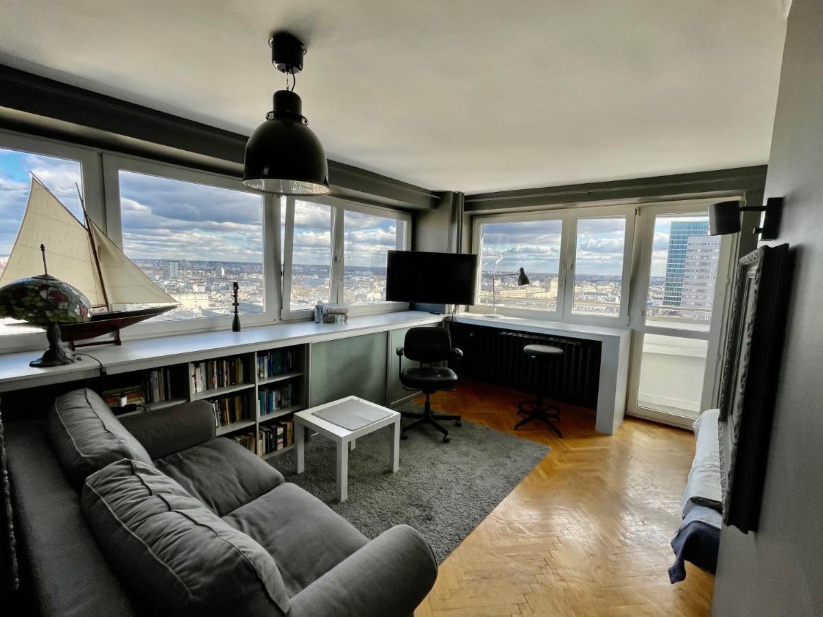 Super Apartament Grey Centrum 2X Metro Fast Wifi 300 Mbs Netflix Appletv Smarttv Spotify Panorama Miasta Варшава Екстериор снимка