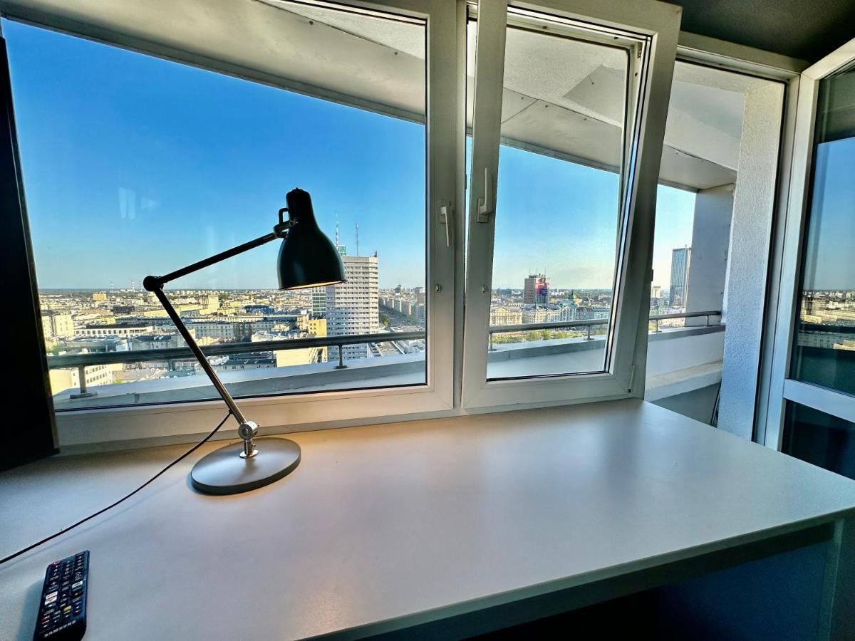 Super Apartament Grey Centrum 2X Metro Fast Wifi 300 Mbs Netflix Appletv Smarttv Spotify Panorama Miasta Варшава Екстериор снимка
