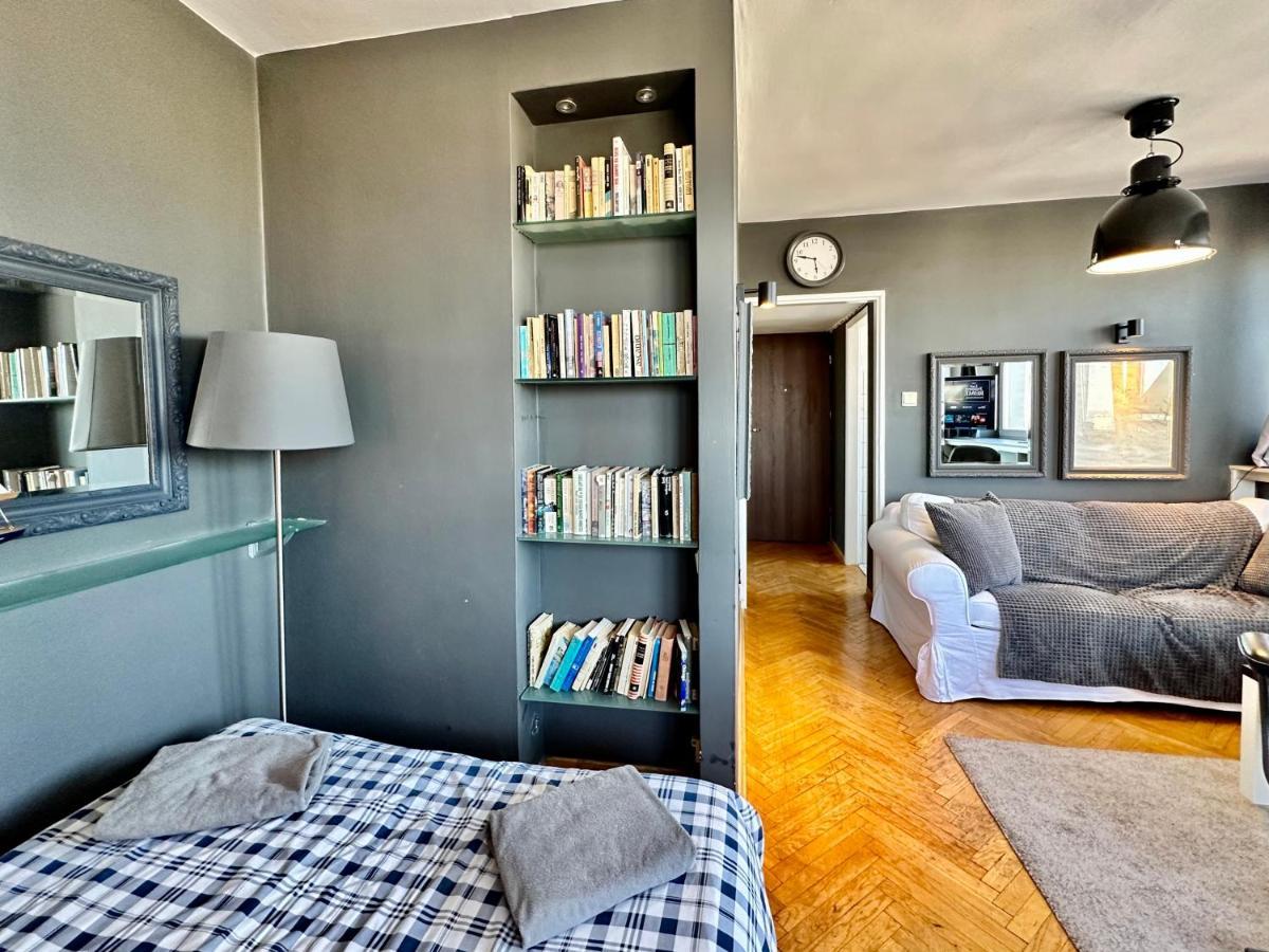 Super Apartament Grey Centrum 2X Metro Fast Wifi 300 Mbs Netflix Appletv Smarttv Spotify Panorama Miasta Варшава Екстериор снимка