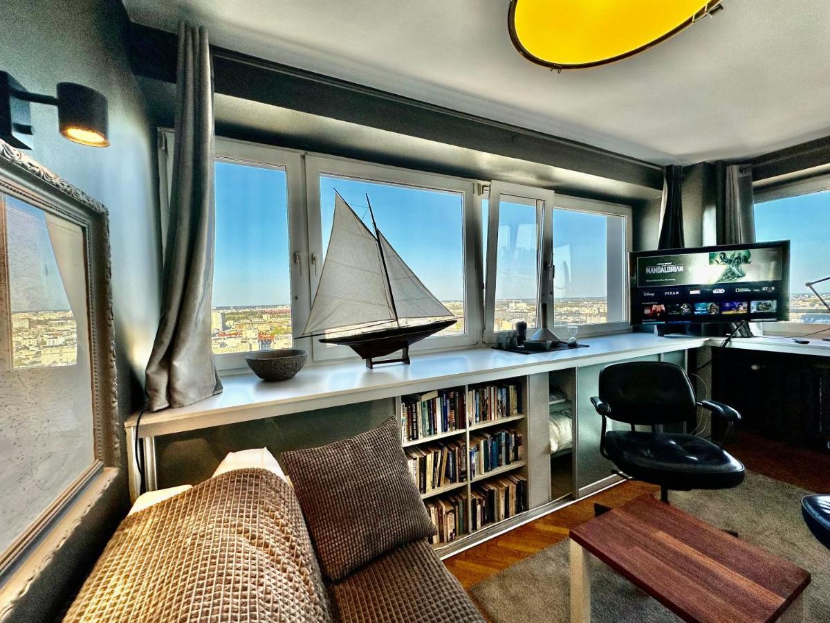 Super Apartament Grey Centrum 2X Metro Fast Wifi 300 Mbs Netflix Appletv Smarttv Spotify Panorama Miasta Варшава Екстериор снимка