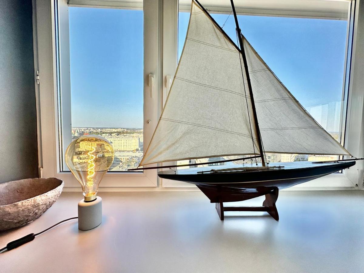 Super Apartament Grey Centrum 2X Metro Fast Wifi 300 Mbs Netflix Appletv Smarttv Spotify Panorama Miasta Варшава Екстериор снимка