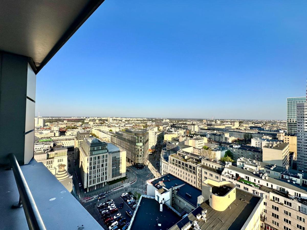 Super Apartament Grey Centrum 2X Metro Fast Wifi 300 Mbs Netflix Appletv Smarttv Spotify Panorama Miasta Варшава Екстериор снимка