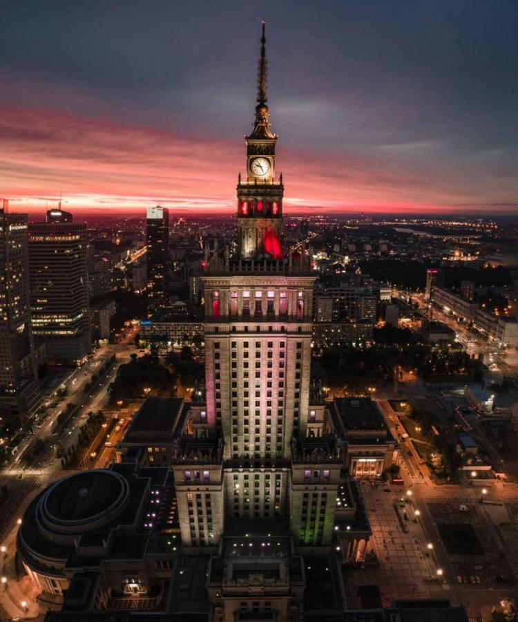 Super Apartament Grey Centrum 2X Metro Fast Wifi 300 Mbs Netflix Appletv Smarttv Spotify Panorama Miasta Варшава Екстериор снимка